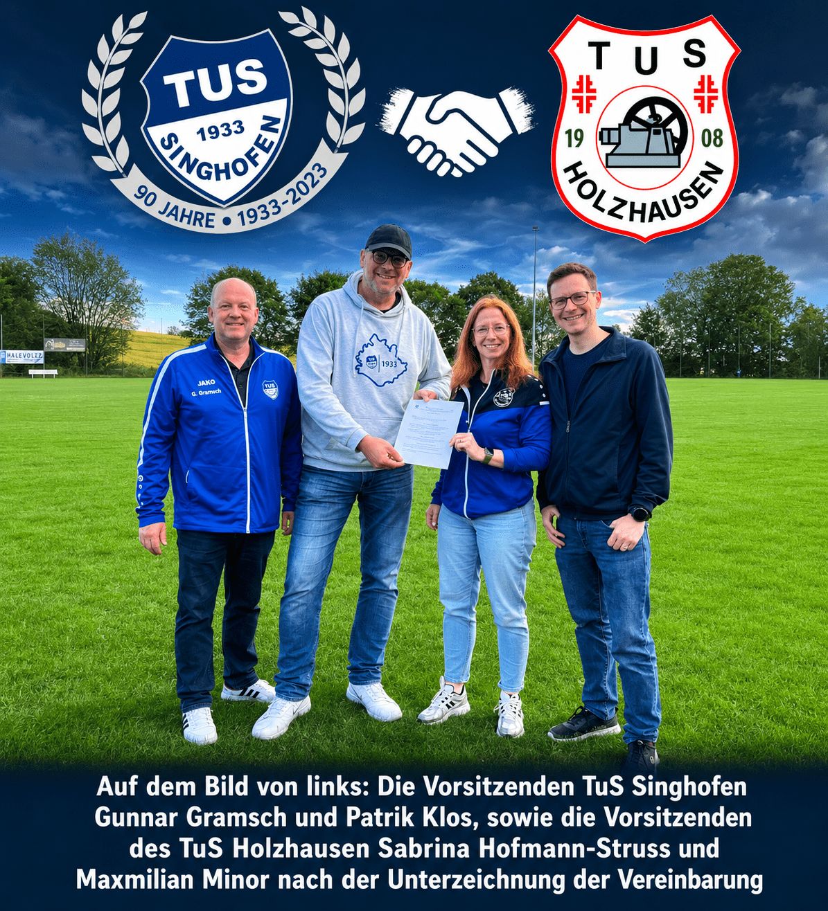 Gemeinsame zweite Mannschaft mit Holzhausen